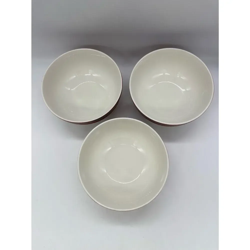 American Atelier Noelle Set of 3 Soup / Cereal Porcelain Bowls 5 7/8